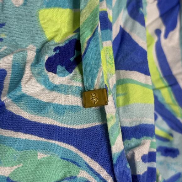 Lilly Pulitzer Shorts Womens XS Tropical Print Drawstring Lounge Rayon Summer - Picture 3 of 8
